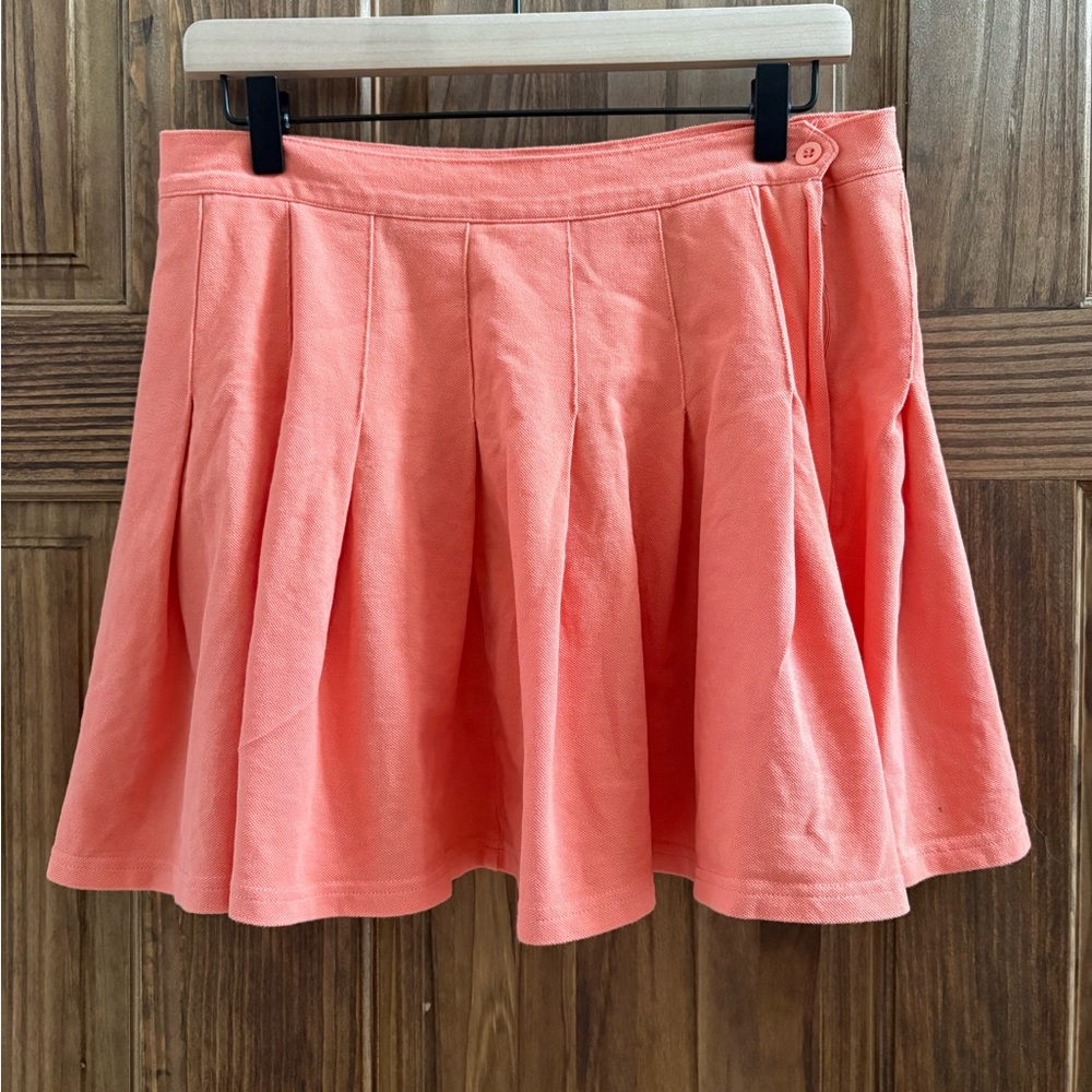 Urban Outfitters Coral Pleated Skirt